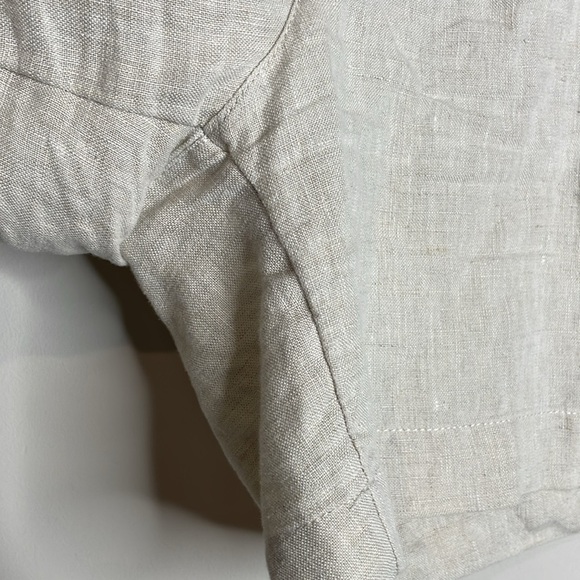 Athleta | Women’s Beige Linen Voyager Shorts Size 6 - Picture 3 of 7